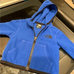 The North Face Blue Fleece Sweatshirt with Hood